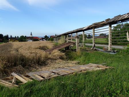 Slavko Prezelj: Tu naj bi se tornado spustil najniže